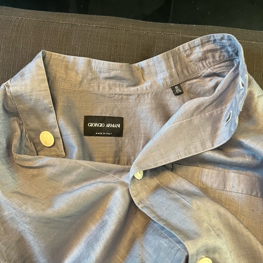 Giorgio Armani summer shirt 15.3/4 new without tags (never worn)